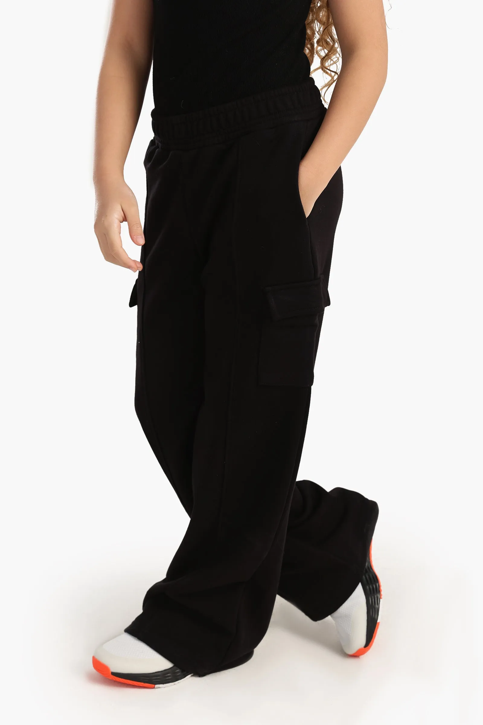 Girly Wide-Leg Cargo Pants