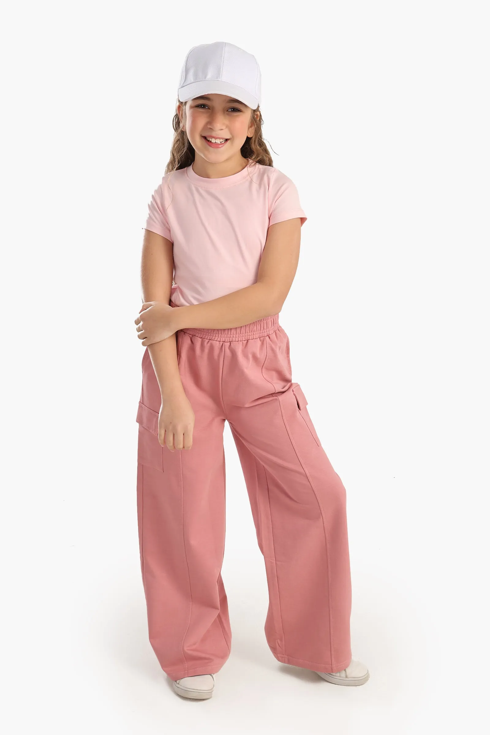 Girly Wide-Leg Cargo Pants