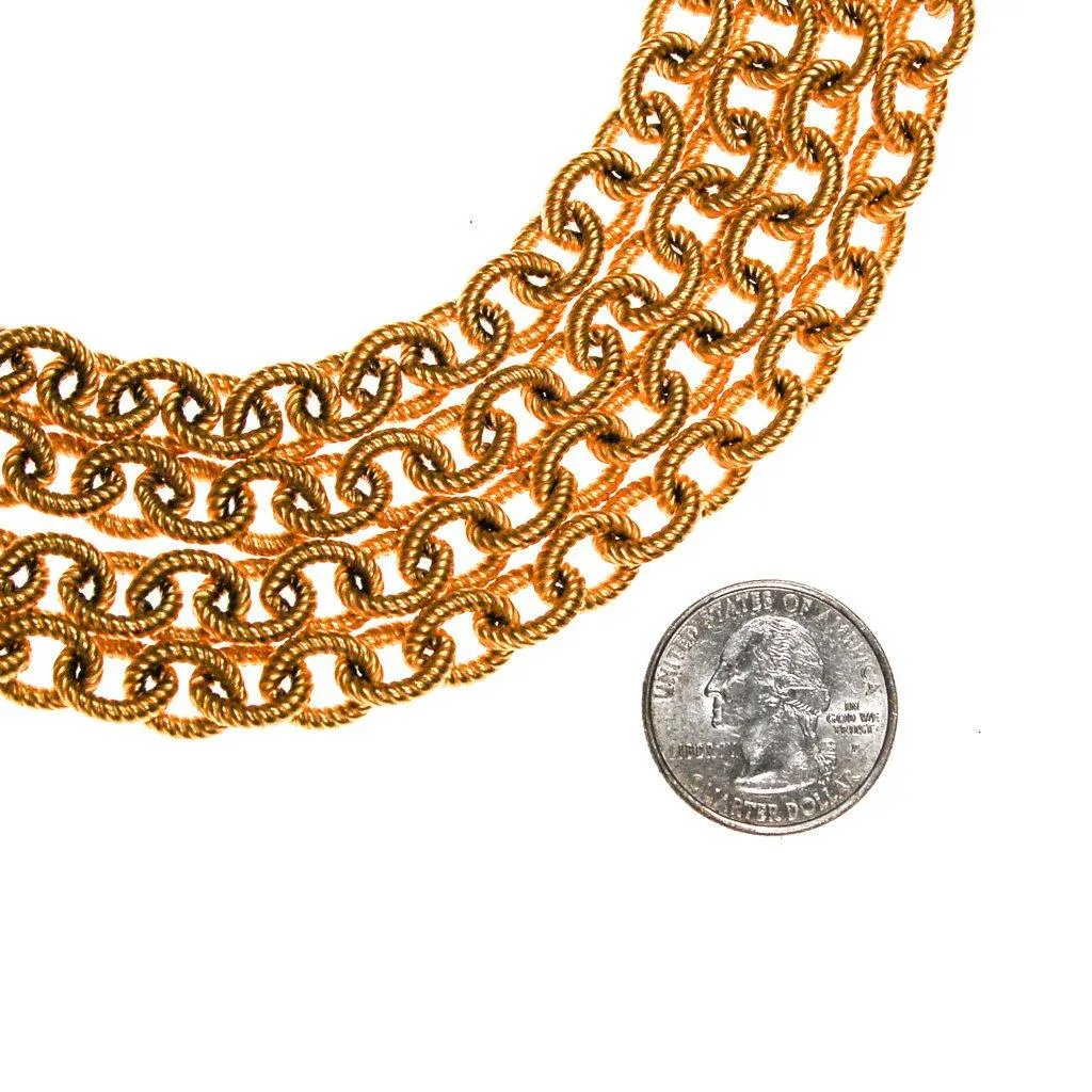 Givenchy Couture Gold Multi Chain Necklace