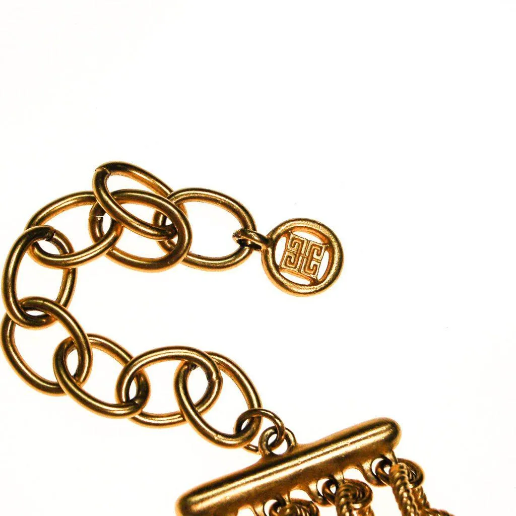 Givenchy Couture Gold Multi Chain Necklace