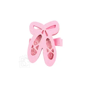 Glitter Ballet Shoes on Pinch Clip