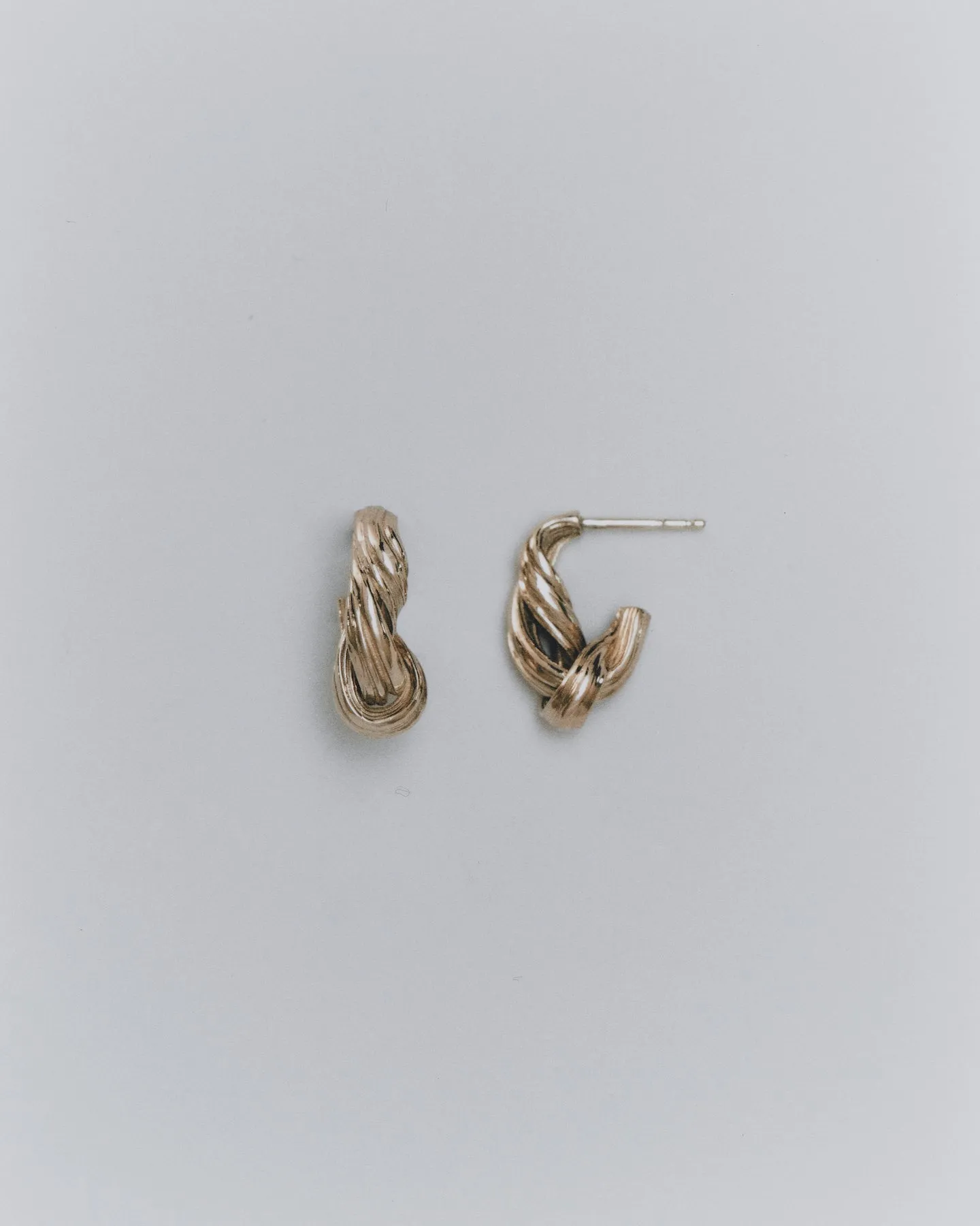 Gold Entwined Hoops