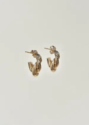 Gold Entwined Hoops