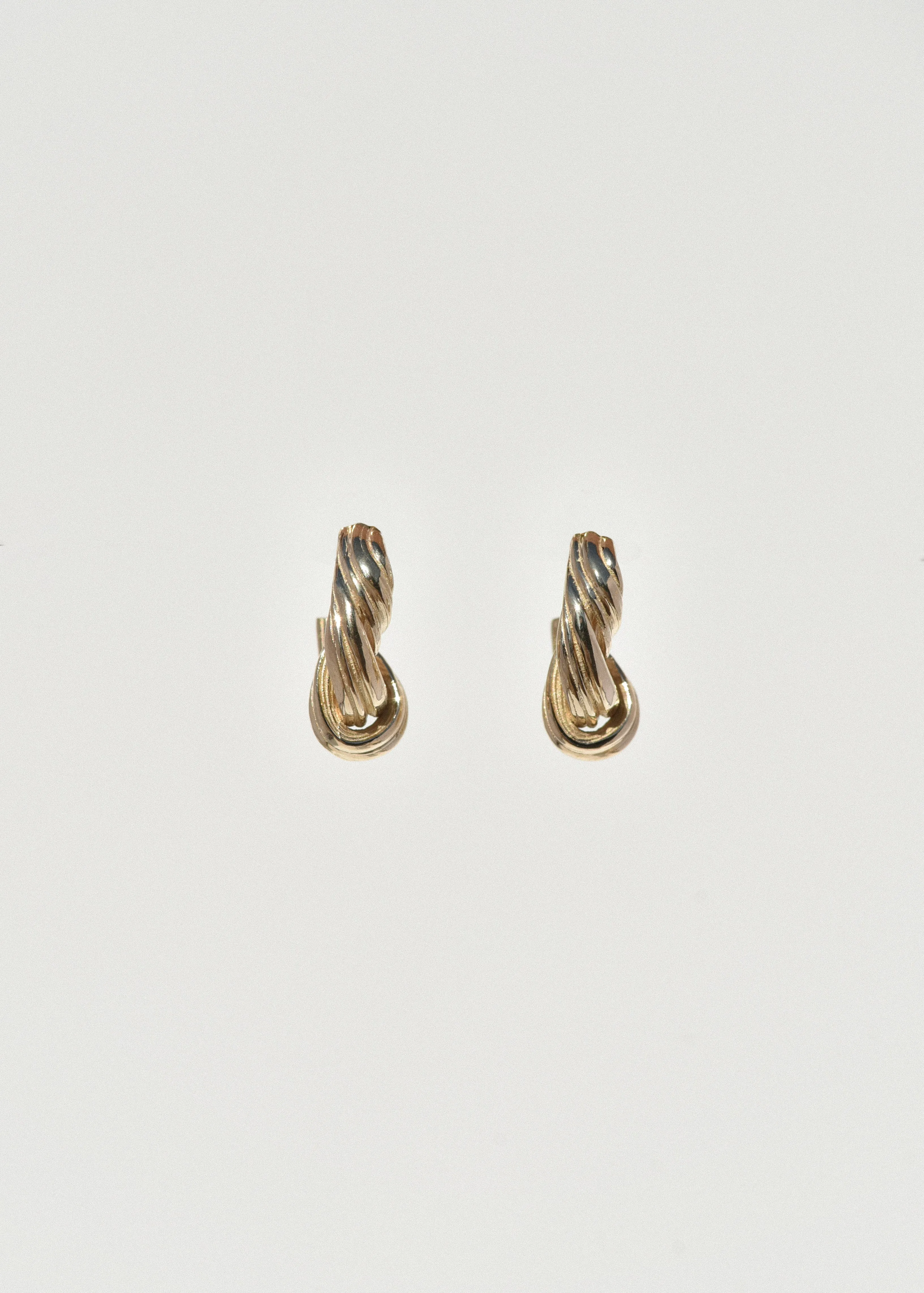 Gold Entwined Hoops