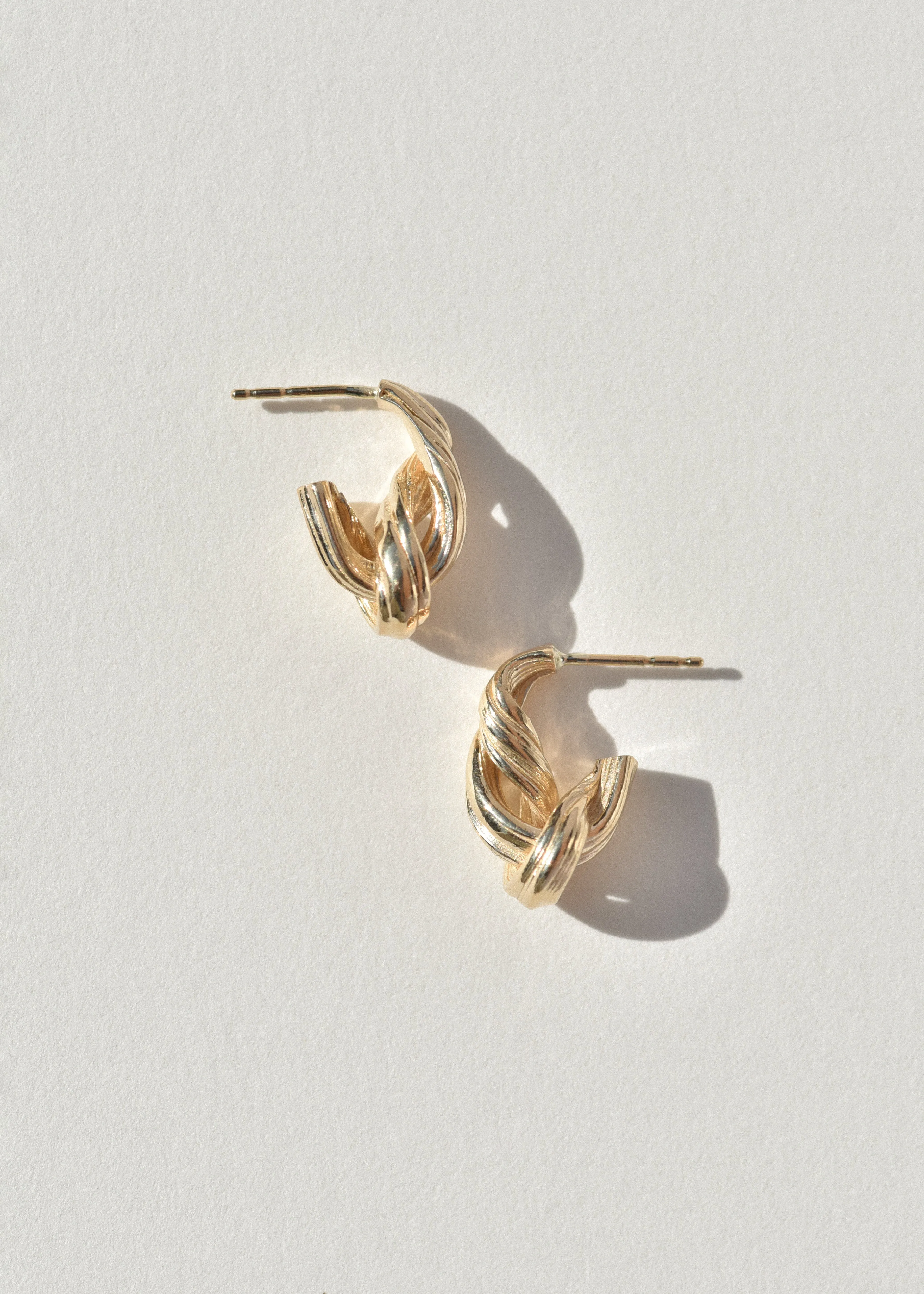 Gold Entwined Hoops