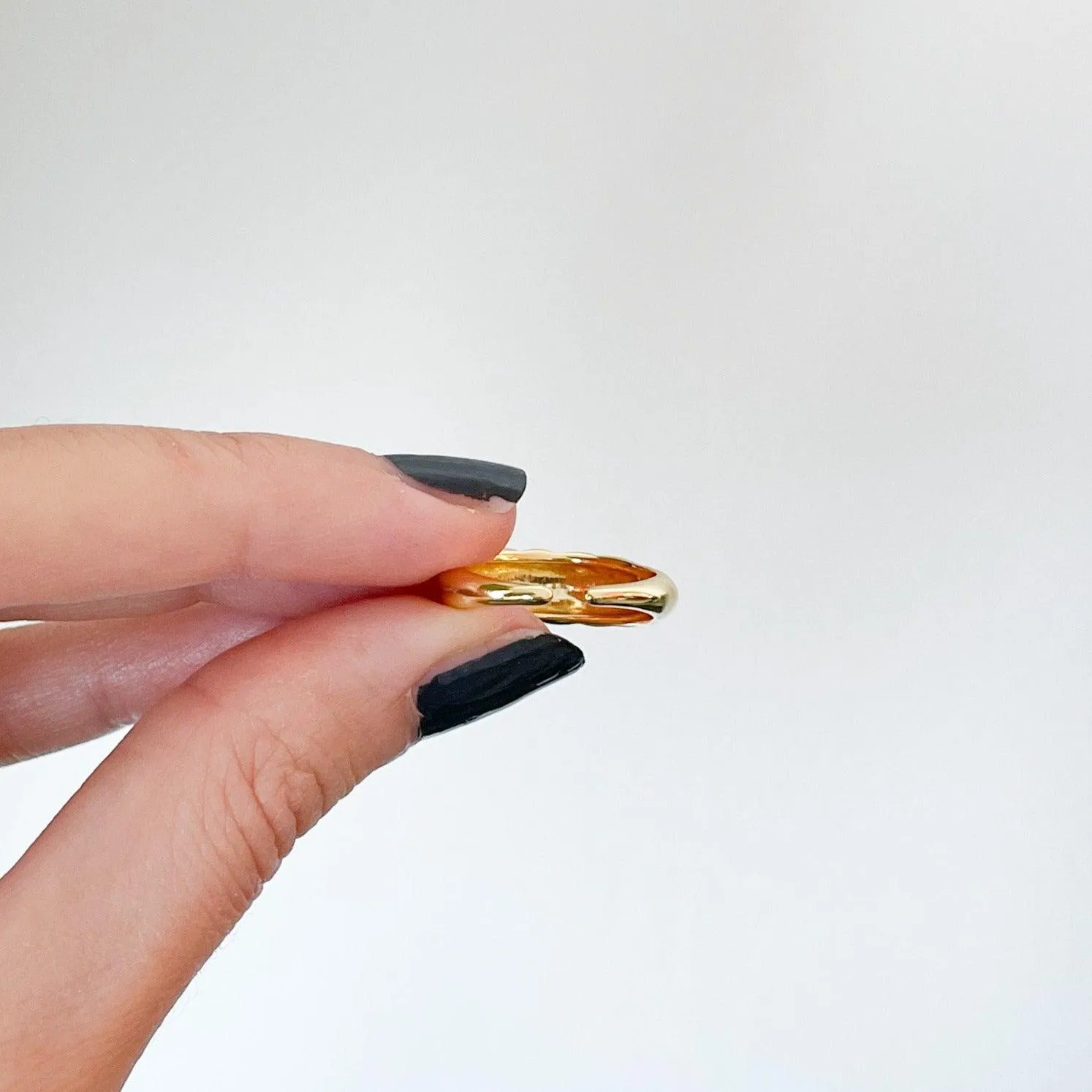 Gold Twirl Ring | Gold Plated & 925 Sterling Silver