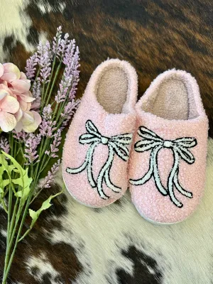 Good Girl Bow House Slippers