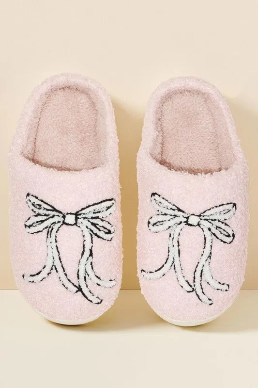 Good Girl Bow House Slippers