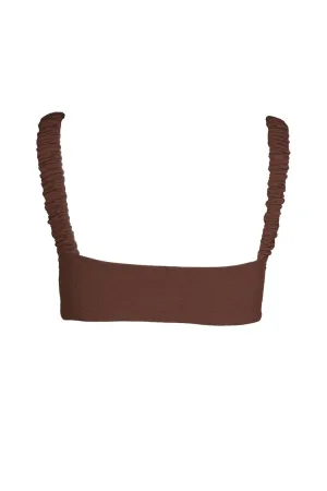 Good Luck Charm Bikini Top - Brown