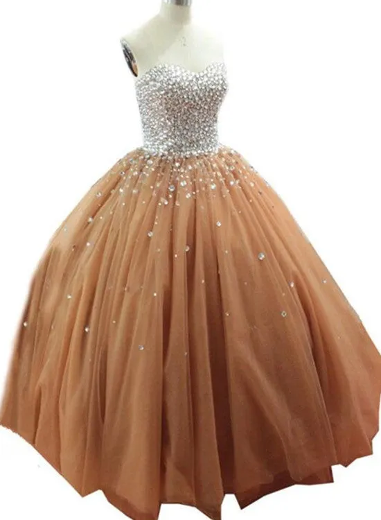 Gorgeous Ball Gown Party Dress,Sparkle Prom Dress