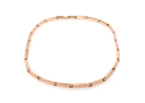 Hand Crafted Block Chain, Red Gold