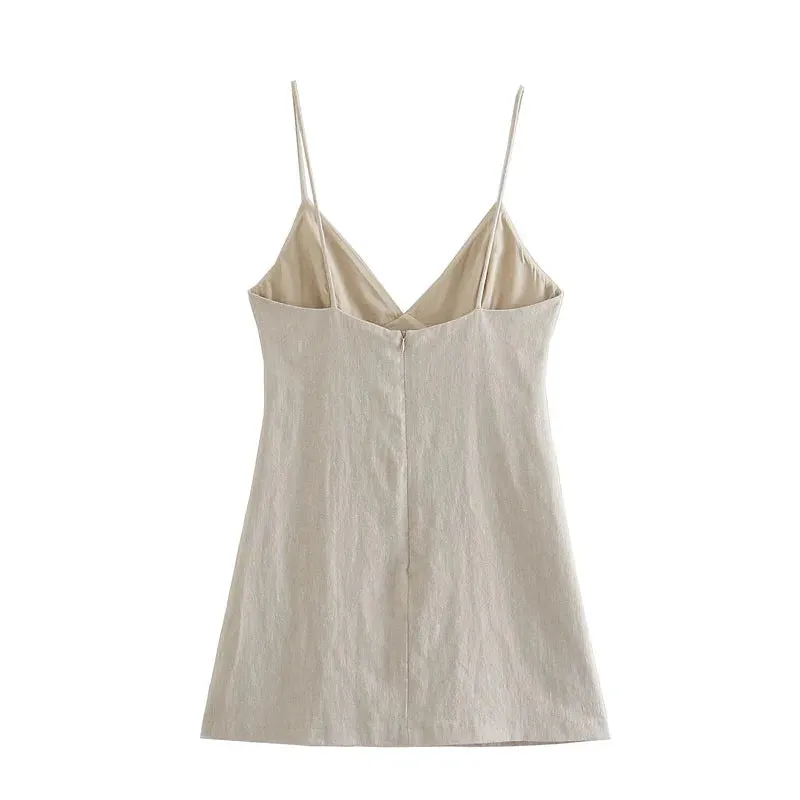 Handmade Diamond-Studded Suspender Dress