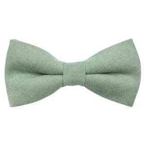 Harrison Sage Green Cotton Blend Bow Tie