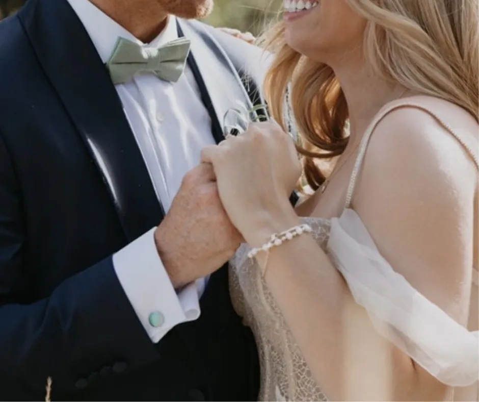 Harrison Sage Green Cotton Blend Bow Tie