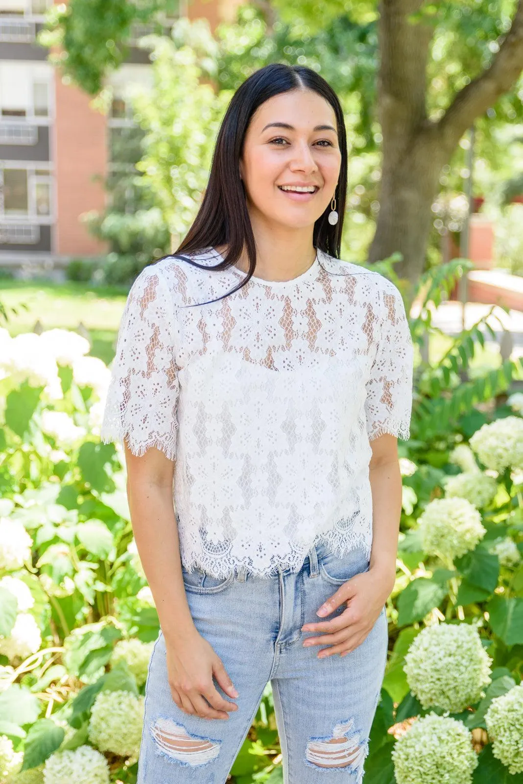 Hazel Blues® | Lace of My Heart Top
