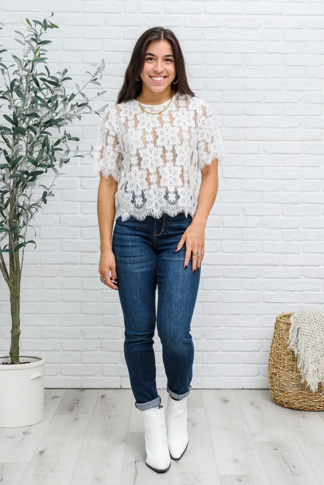 Hazel Blues® | Lace of My Heart Top