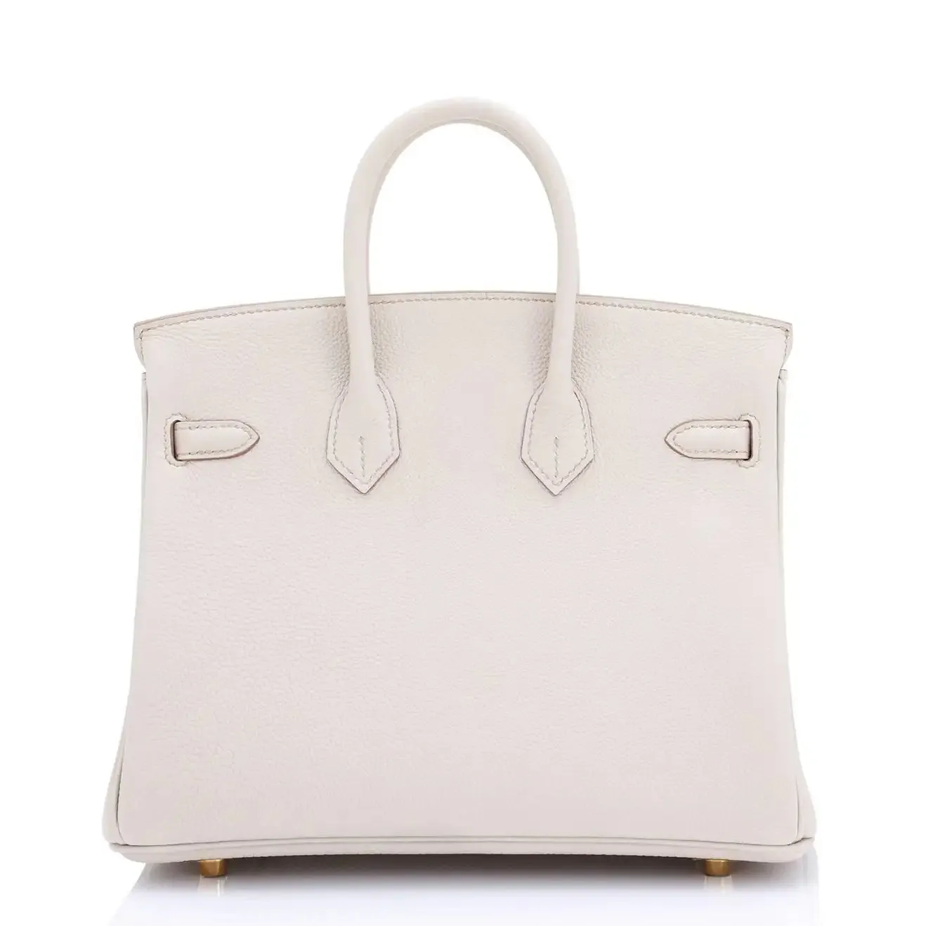 Hermes Beton 25cm Togo Gold Hardware Off White Baby Birkin Bag U Stamp, 2022