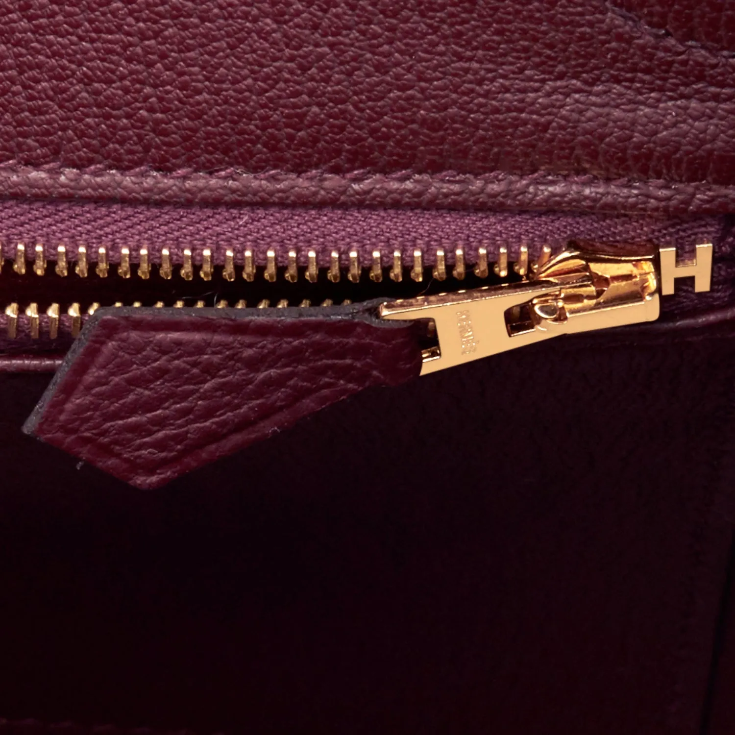 Hermes Bordeaux 30cm Birkin Togo Gold Hardware
