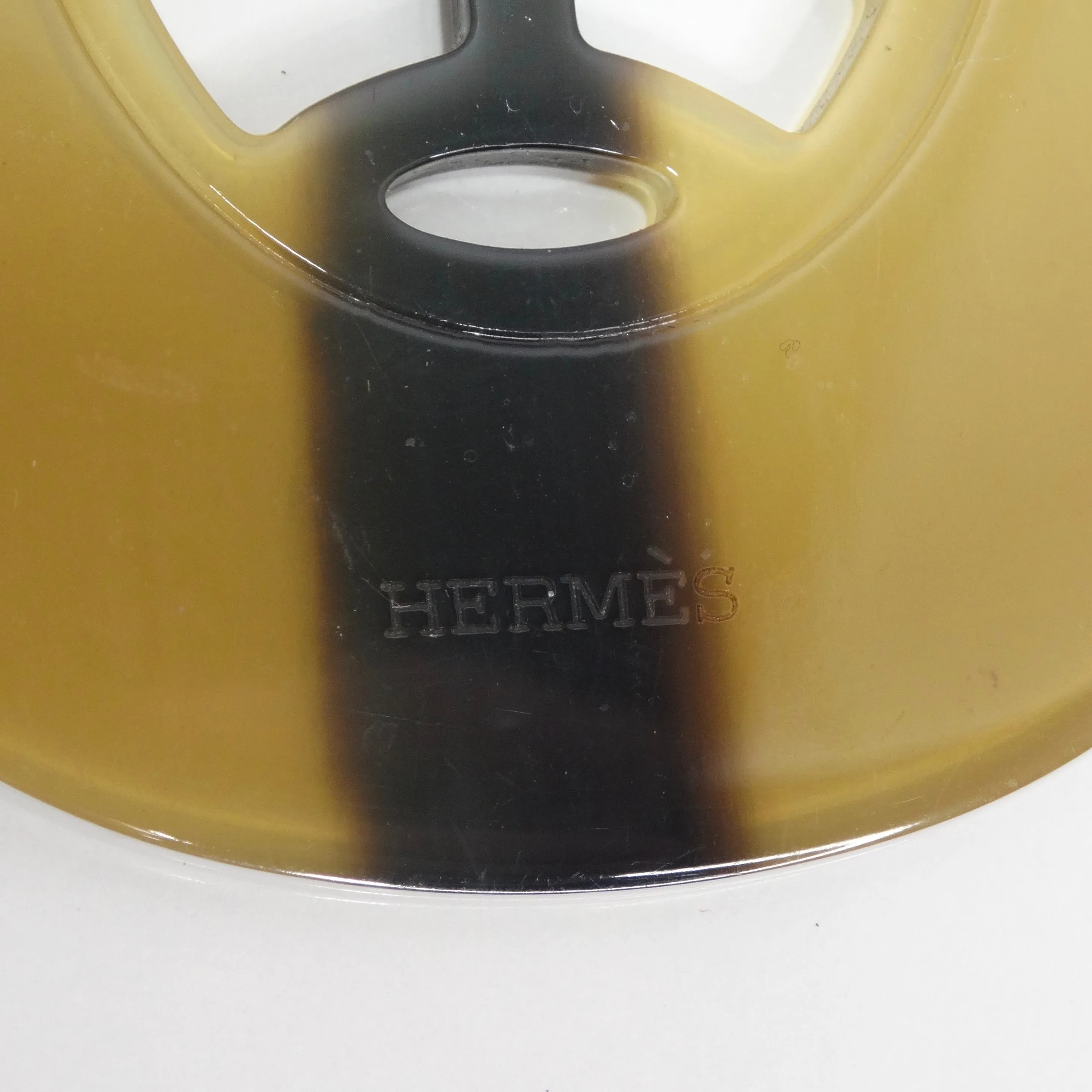 Hermes Buffalo Horn Lacquer Lift Necklace
