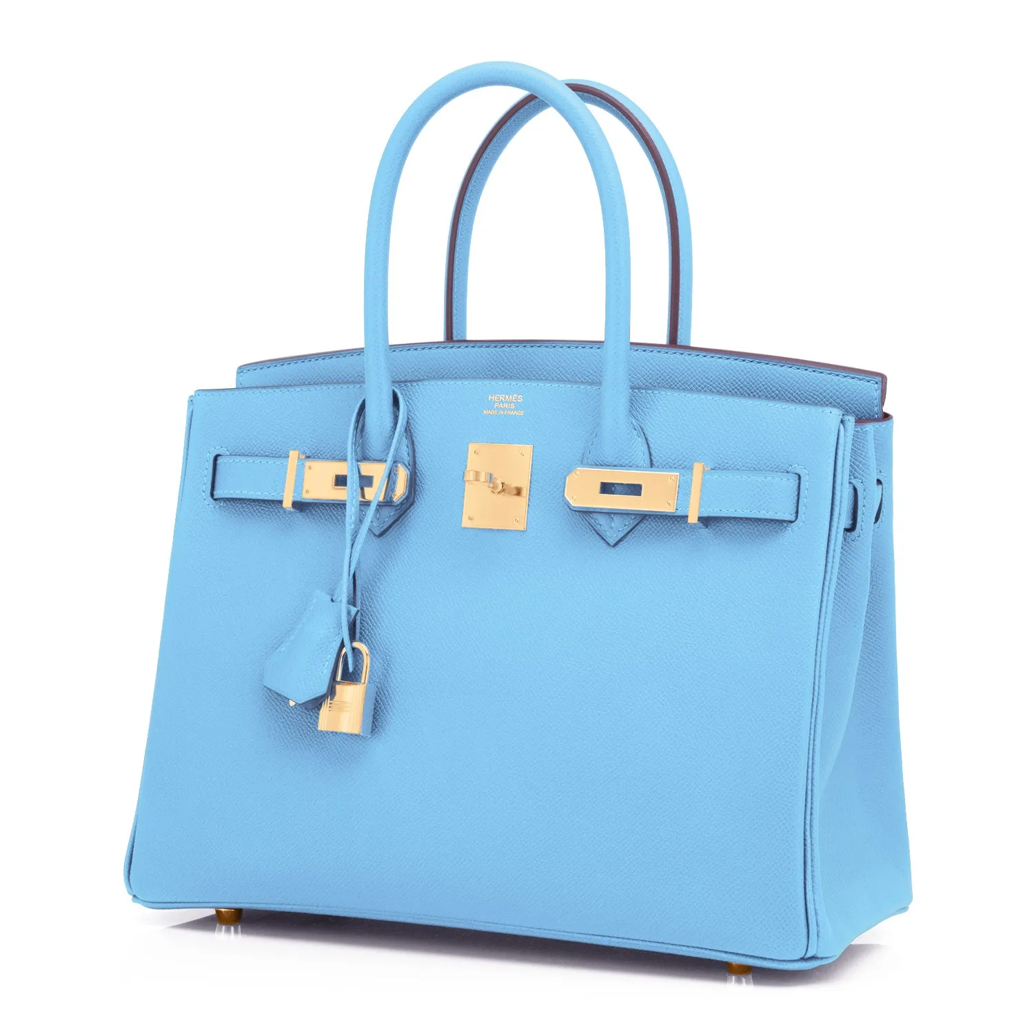 Hermes Celeste Birkin 30 Epsom Gold Hardware