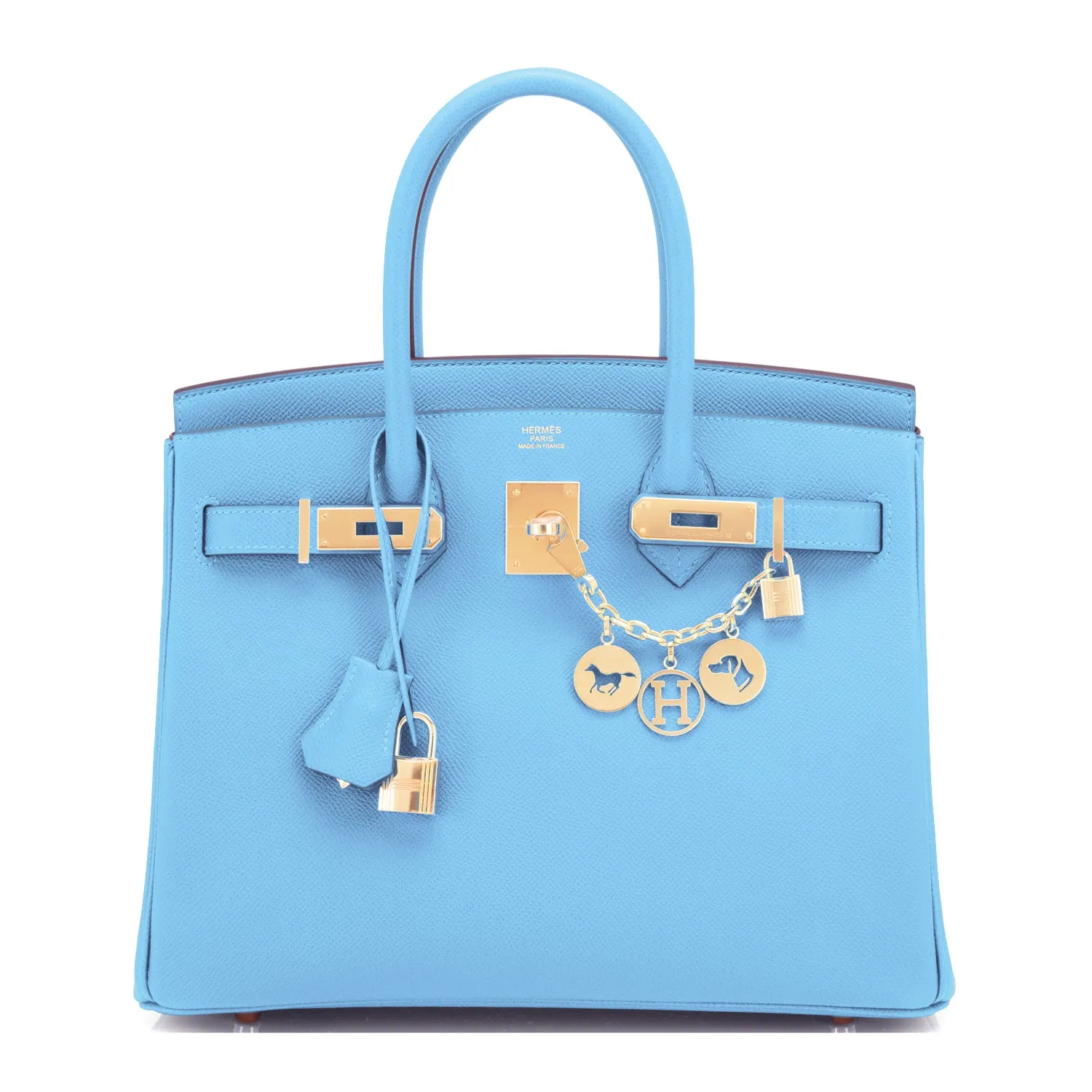 Hermes Celeste Birkin 30 Epsom Gold Hardware