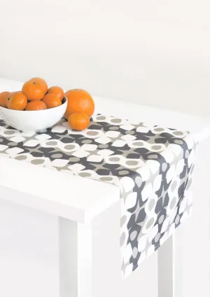 Hoop Linen Cotton Table Runner (14x90) – Ink