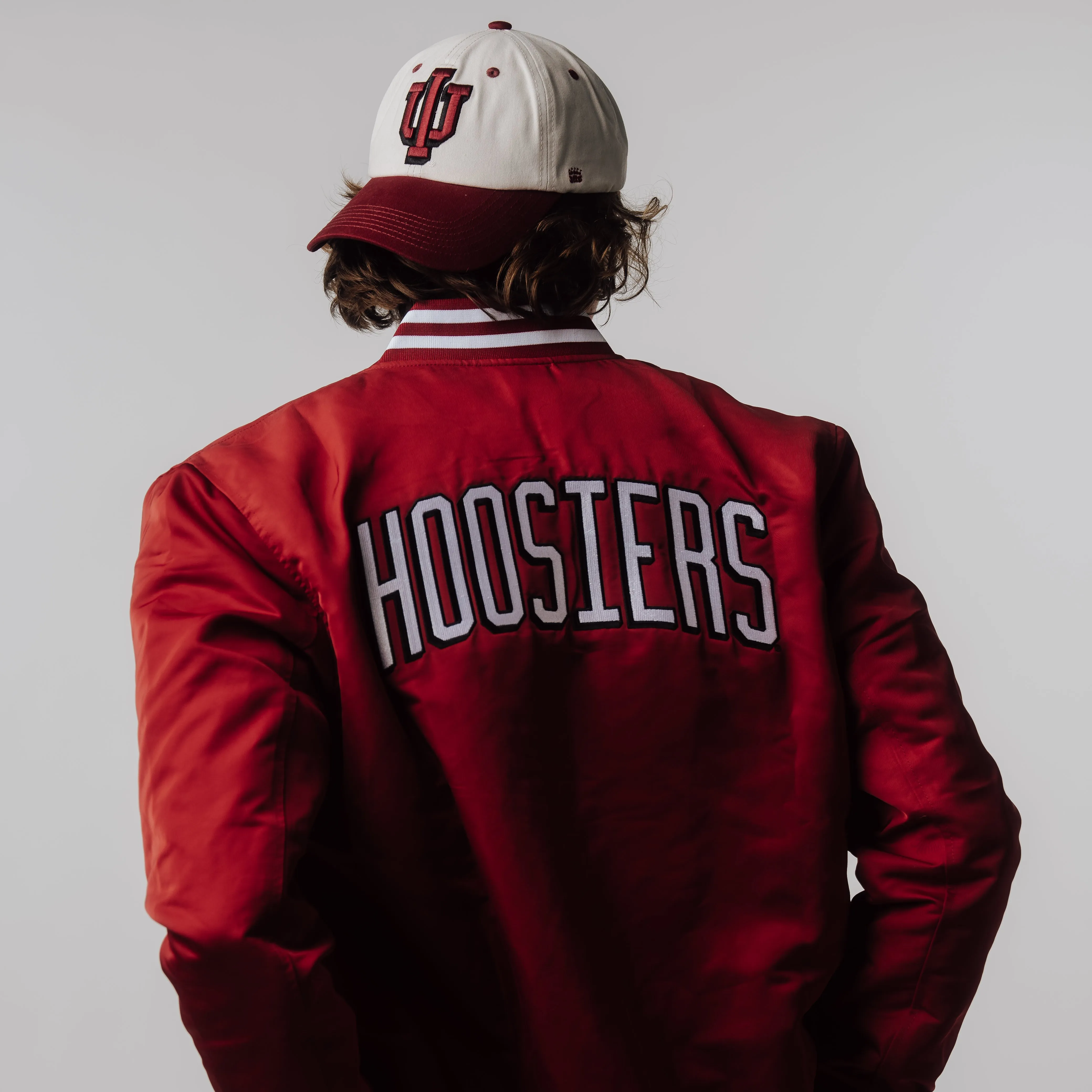 Indiana Drop-Shadow "IU" Two-Tone Dad Hat
