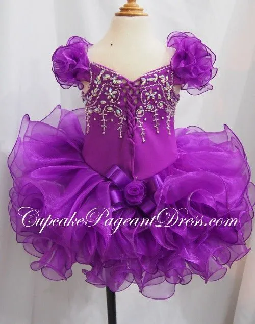 Infant/toddler/baby/children/kids doll style Girl's Pageant Dress For Christmas
