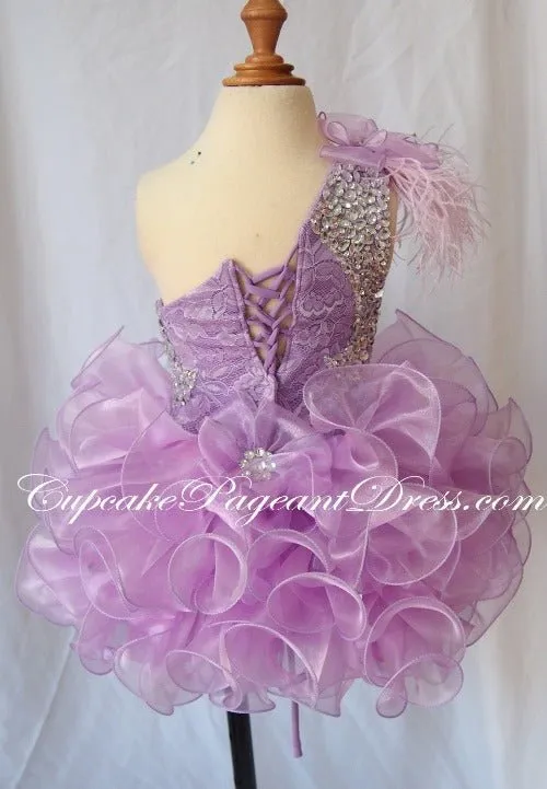 Infant/toddler/baby/children/kids Girl's Feather Pageant Dress for birthday,gift,party