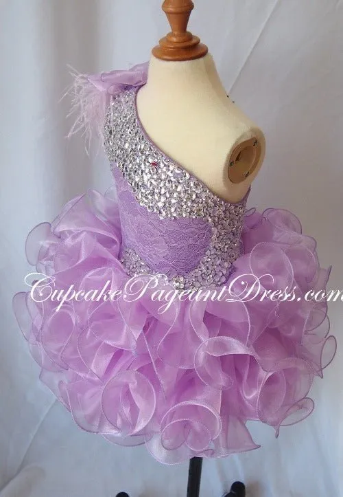 Infant/toddler/baby/children/kids Girl's Feather Pageant Dress for birthday,gift,party