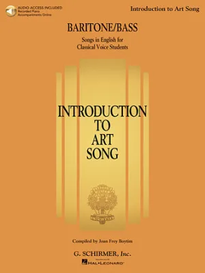 Introduction to Art Song for Baritone/Bass (Baritone/Bass Book/Online Audio)