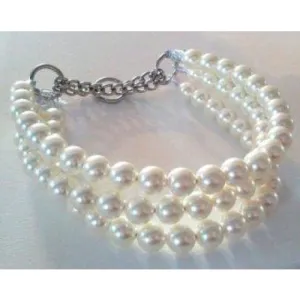 Ivory Triple Strand chunky Pearl Collar