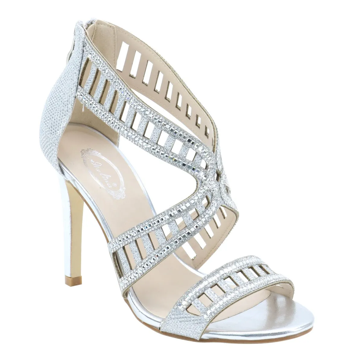 Ivy - Studded Cage Heels