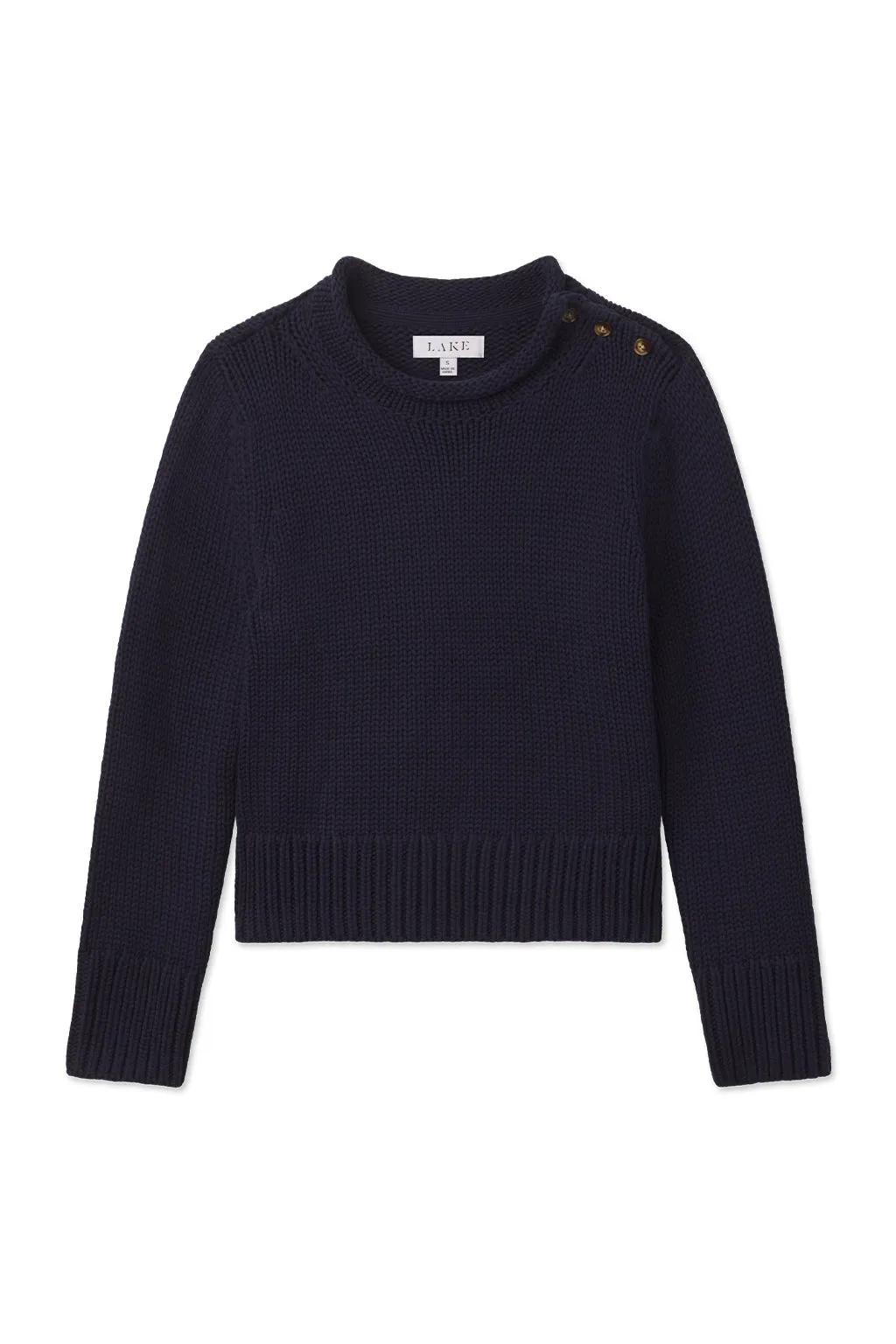 Jane Cotton Sweater in English Navy