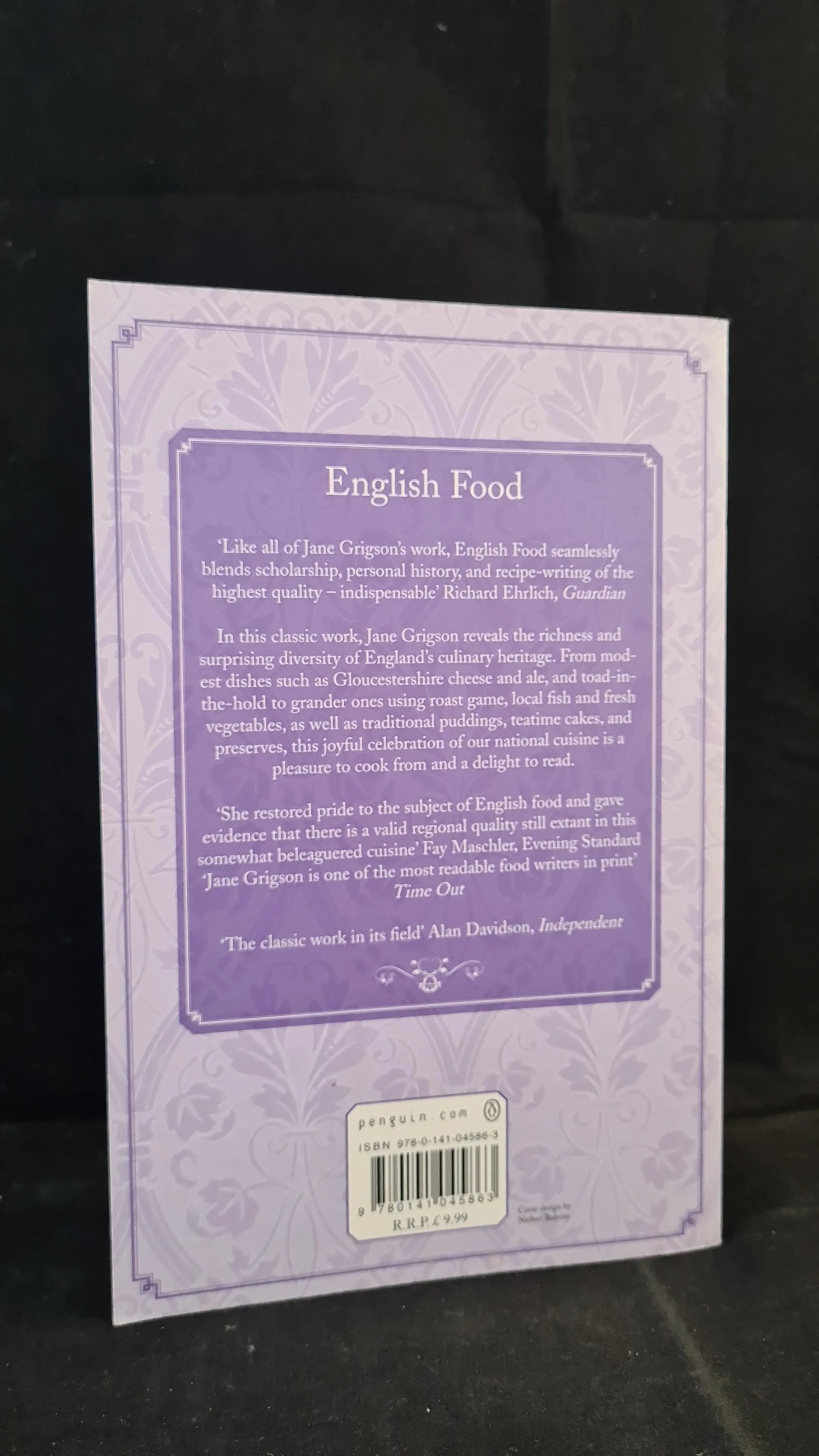Jane Grigson - English Food, Penguin Books, 1993, Paperbacks