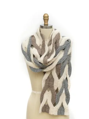 Japanese Weave Wrap PDF Knitting Pattern