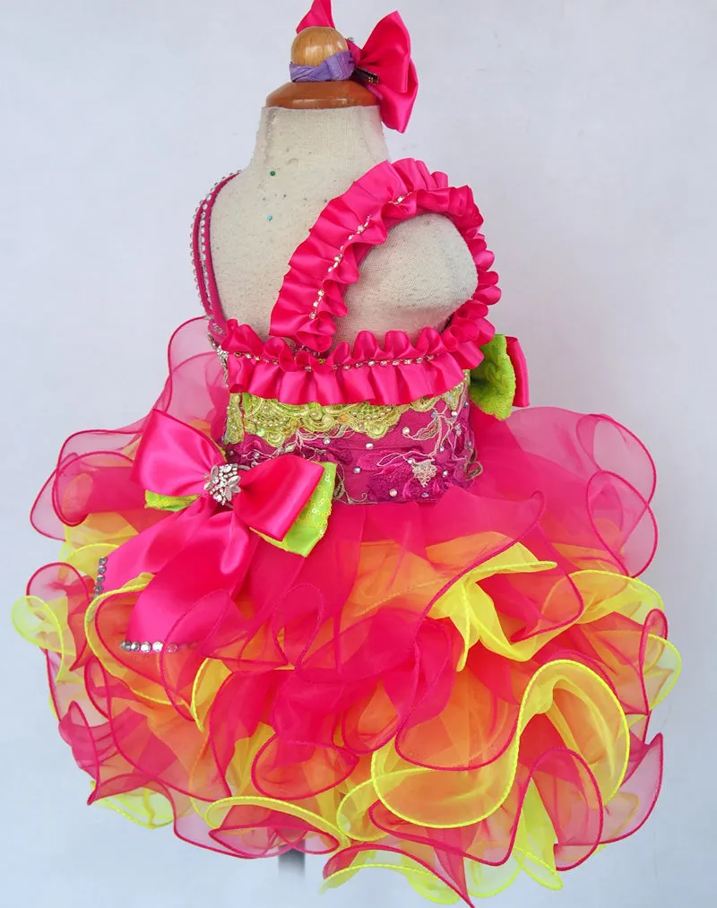 Jennifer Wu Toddler/Baby Girl/Infant Charming Baby Pageant Dress With Hair bow