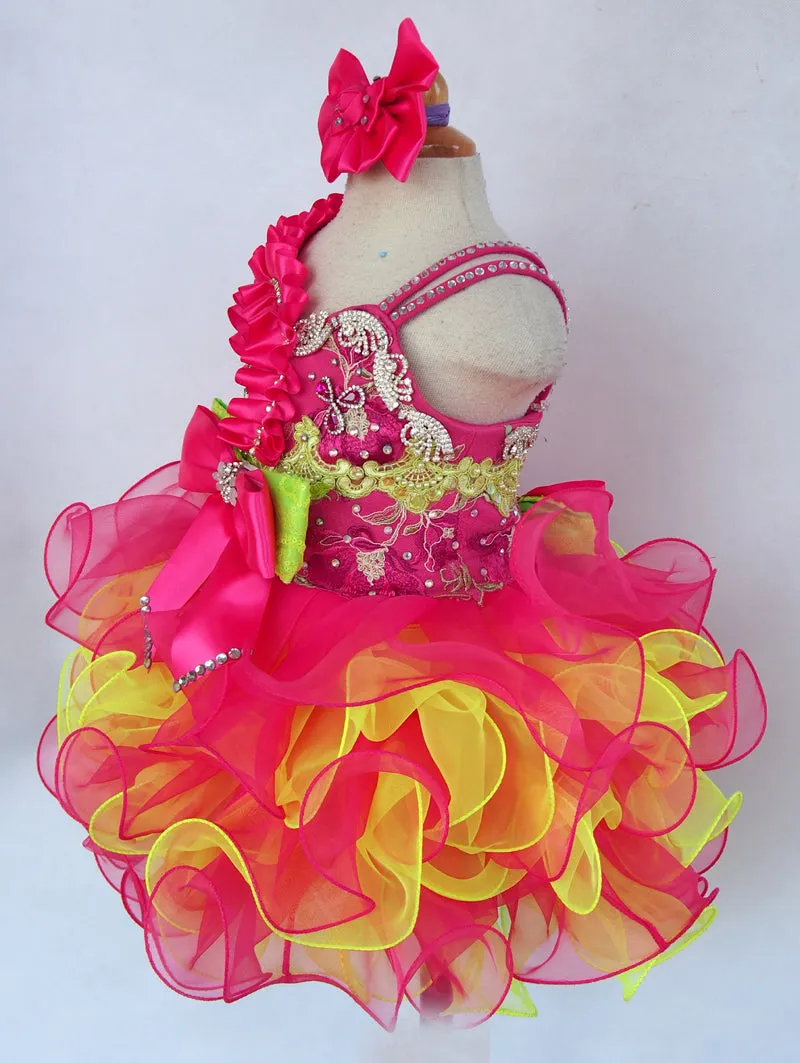 Jennifer Wu Toddler/Baby Girl/Infant Charming Baby Pageant Dress With Hair bow