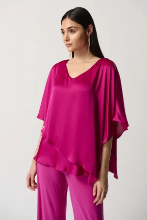 Joseph Ribkoff  Satin Cape Top