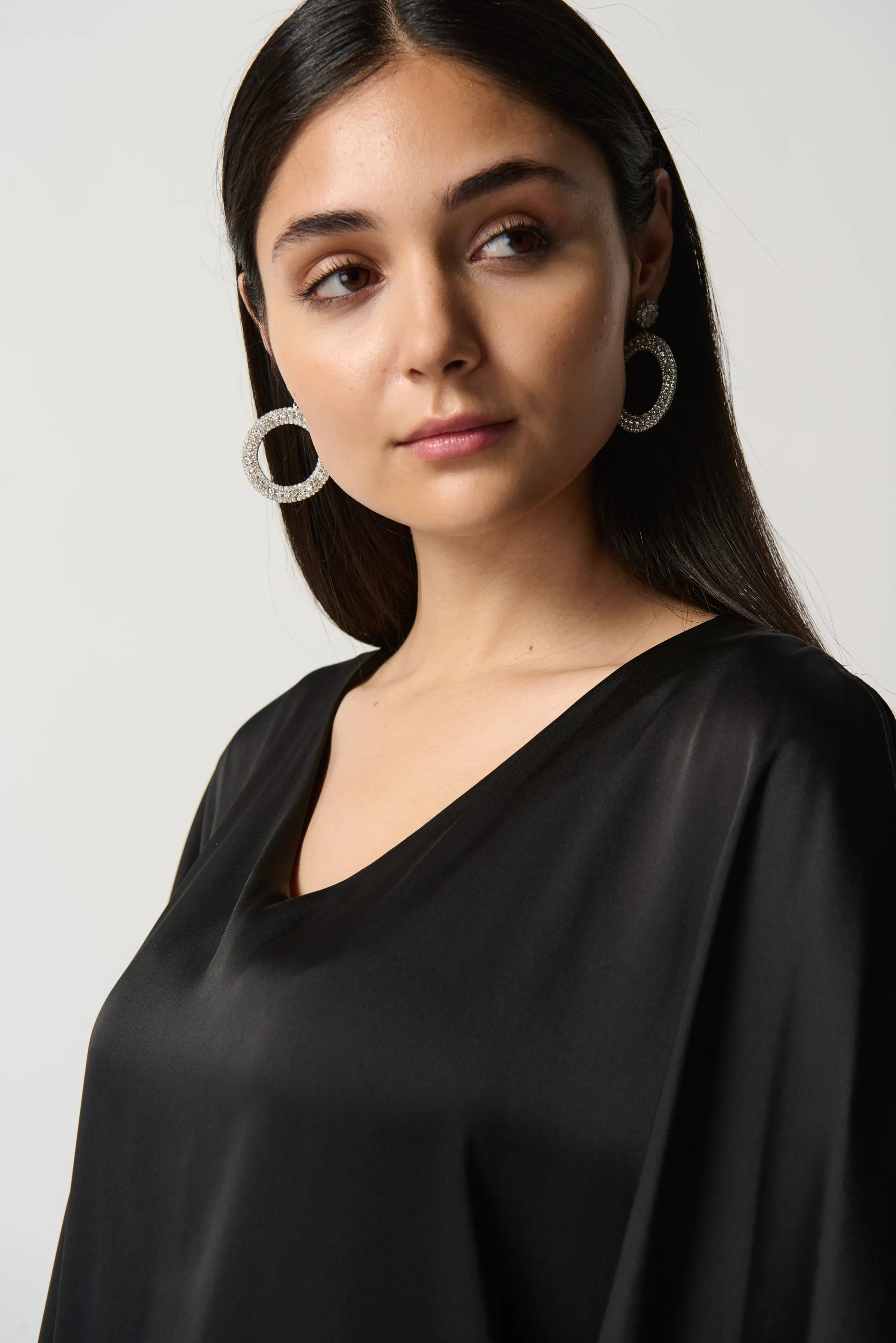 Joseph Ribkoff  Satin Cape Top