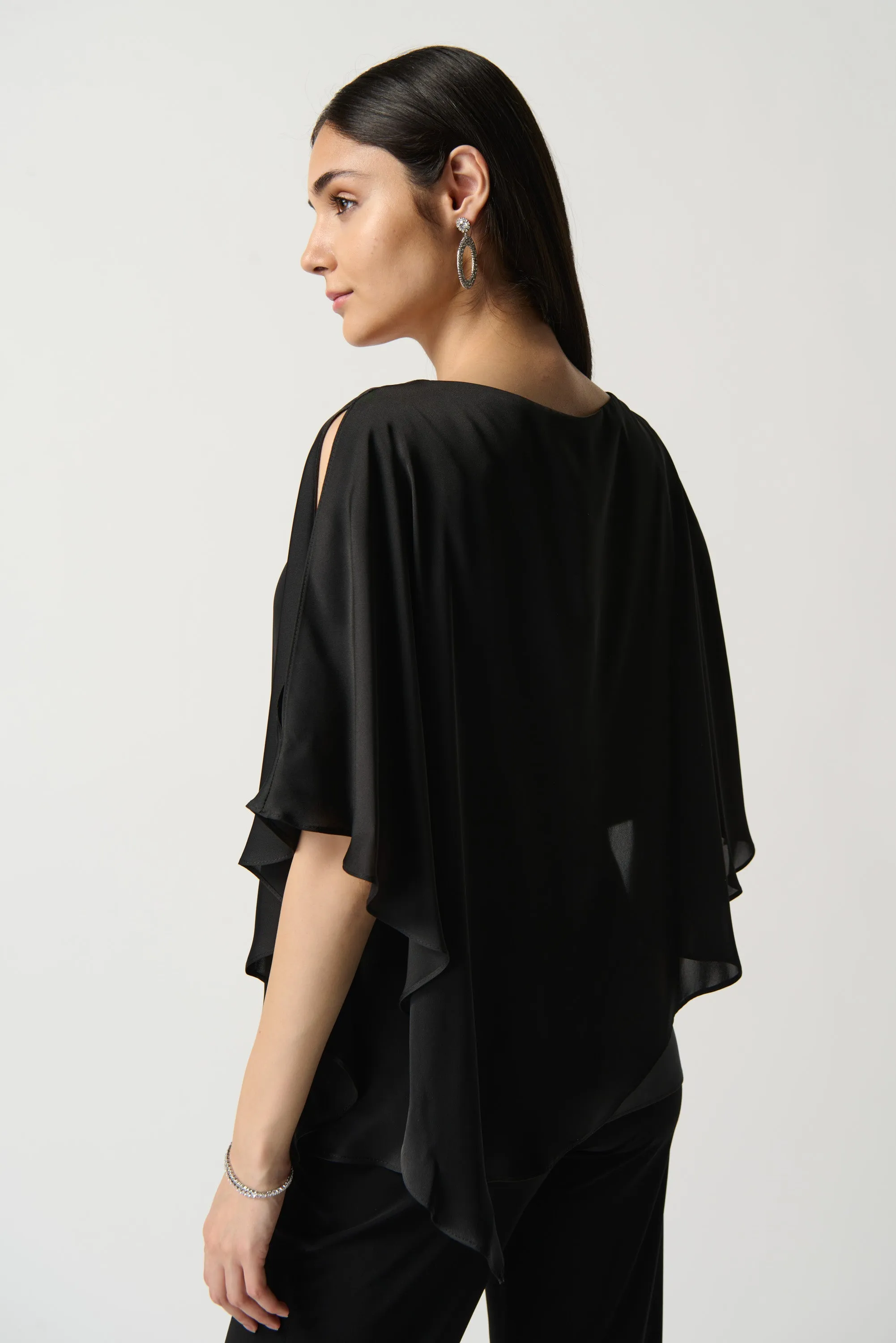 Joseph Ribkoff  Satin Cape Top