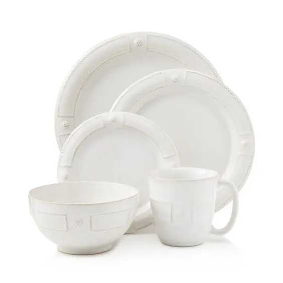 Juliska Berry & Thread French Panel Whitewash 5pc Setting