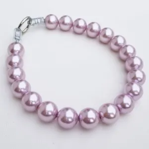 Jumbo Chunky Lilac Pearl Collar