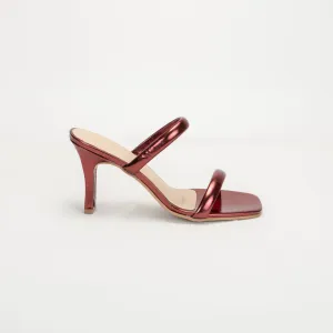 Kathrine Solid Heels Purple
