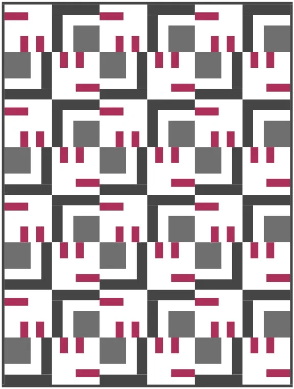 Key Cabin Quilt Block Pattern