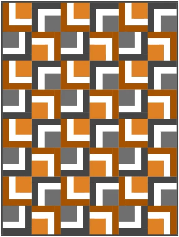 Key Cabin Quilt Block Pattern