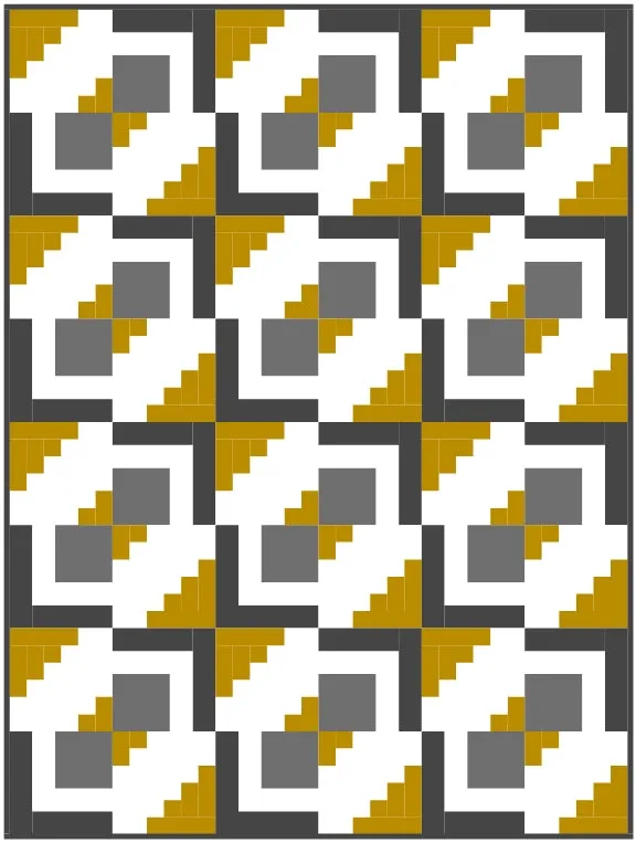 Key Cabin Quilt Block Pattern
