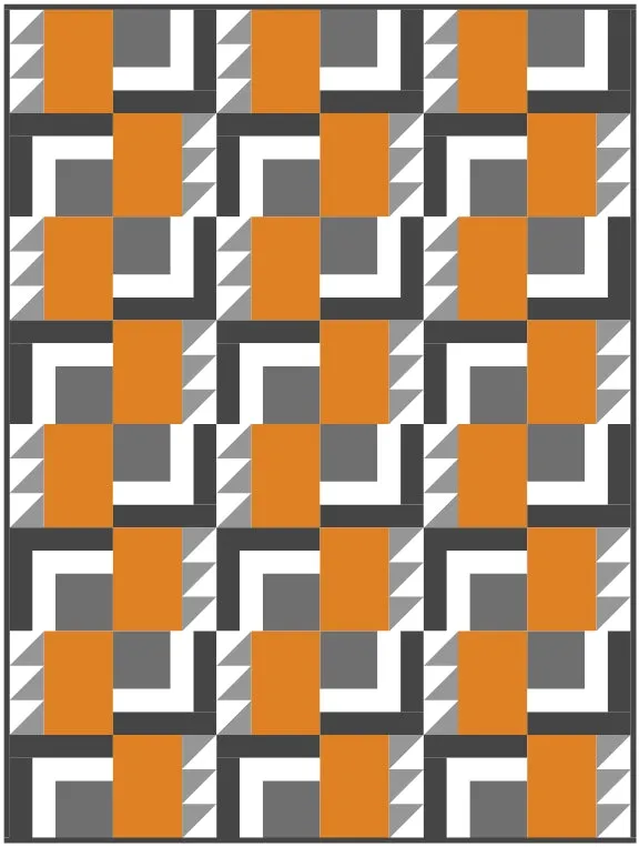 Key Cabin Quilt Block Pattern