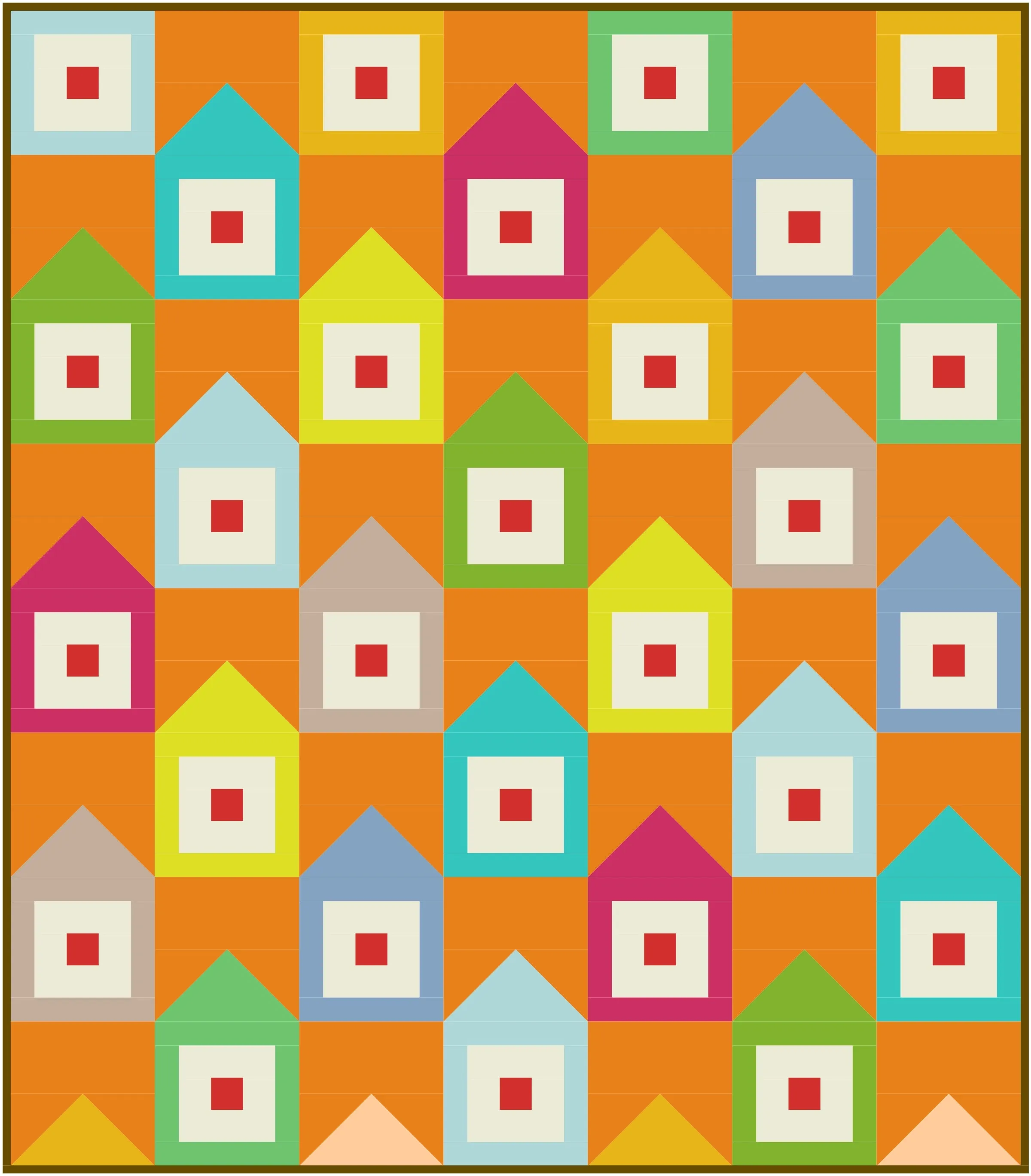 Keystone Quilt Block Pattern