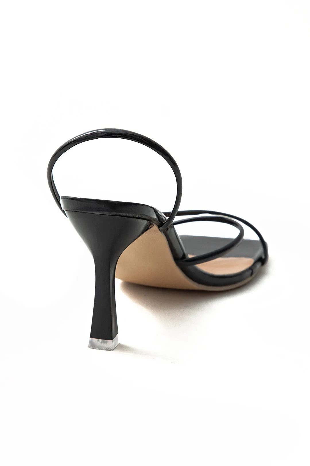 Kristin - Square Open Toe Cross Strap Woman's High Heels